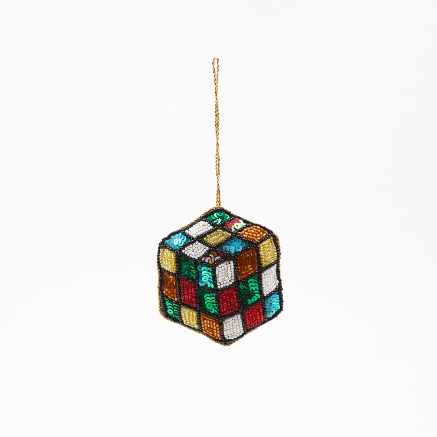 Puzzle Cube Goldwork Decoration