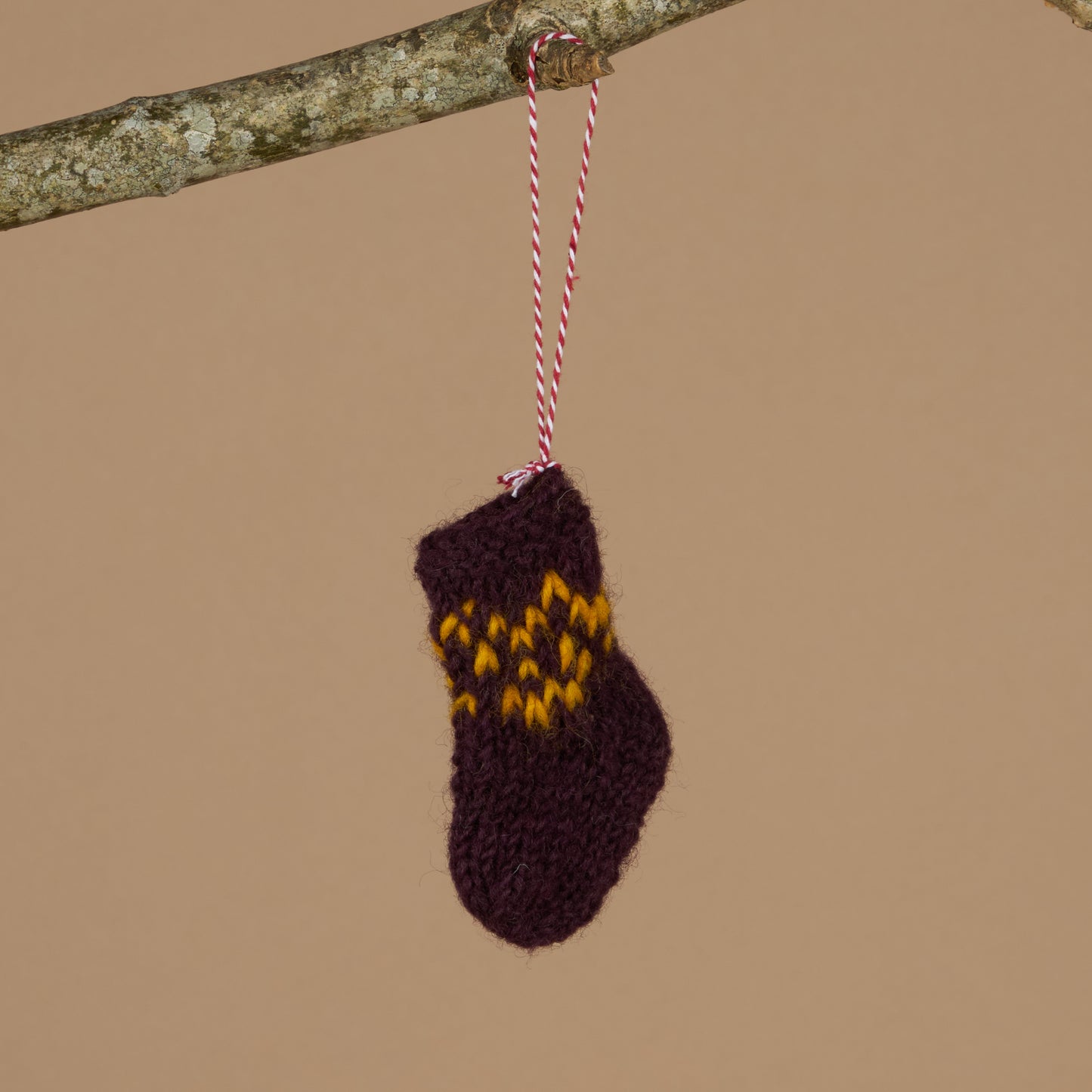 Fairisle Knit Sock Decoration