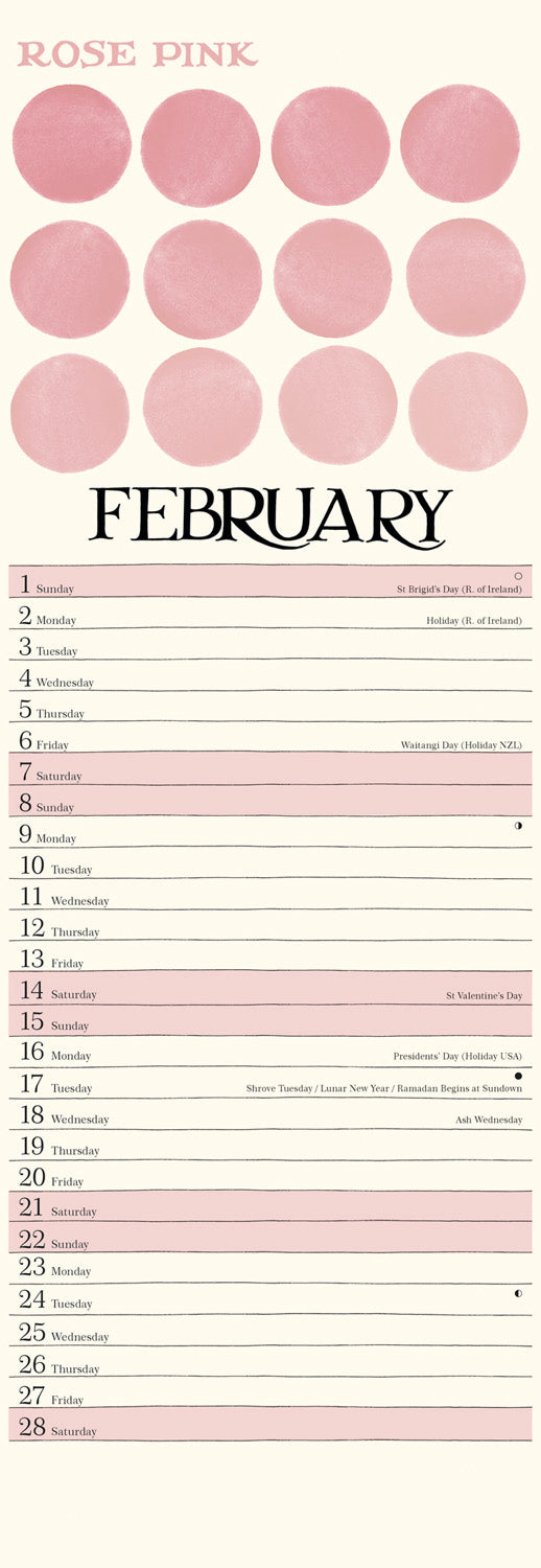 Emma Bridgewater Slim Calendar 2026