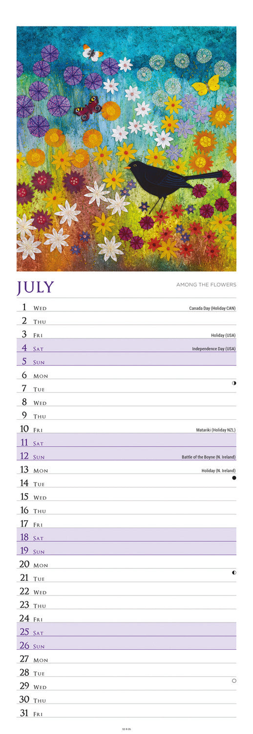 Country Days Slim Calendar 2026