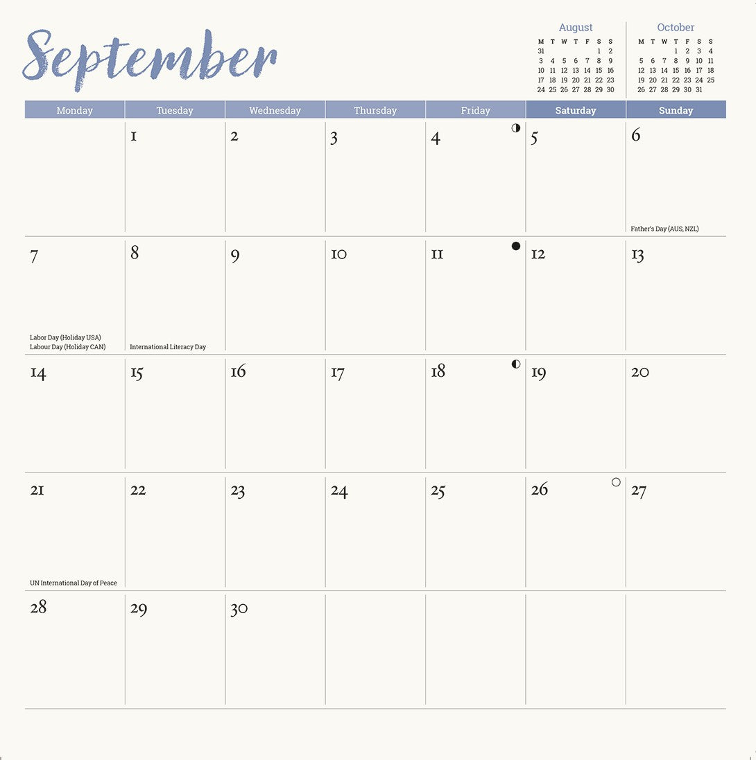 Oxfam Coastal Scenes Wall Calendar 2026