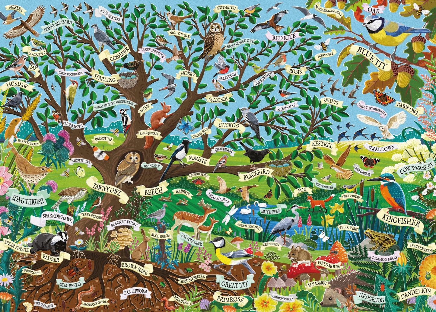 Wildlife Tree 1000 Piece Jigsaw