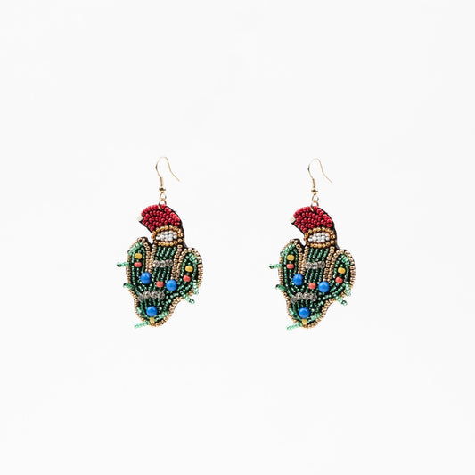 Christmas Cactus Earrings