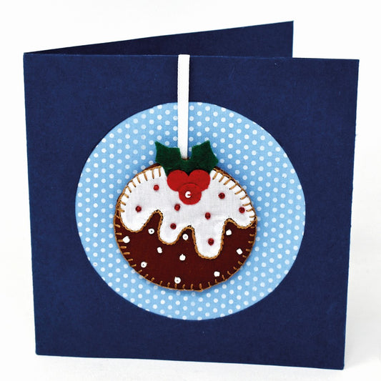Fair Trade  Pudding  Decoration Christmas Card