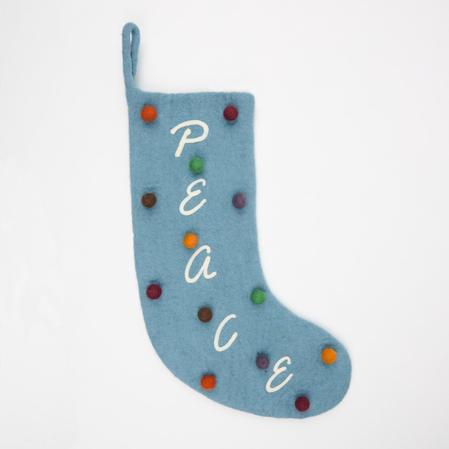 Peace Polka Dot Stocking