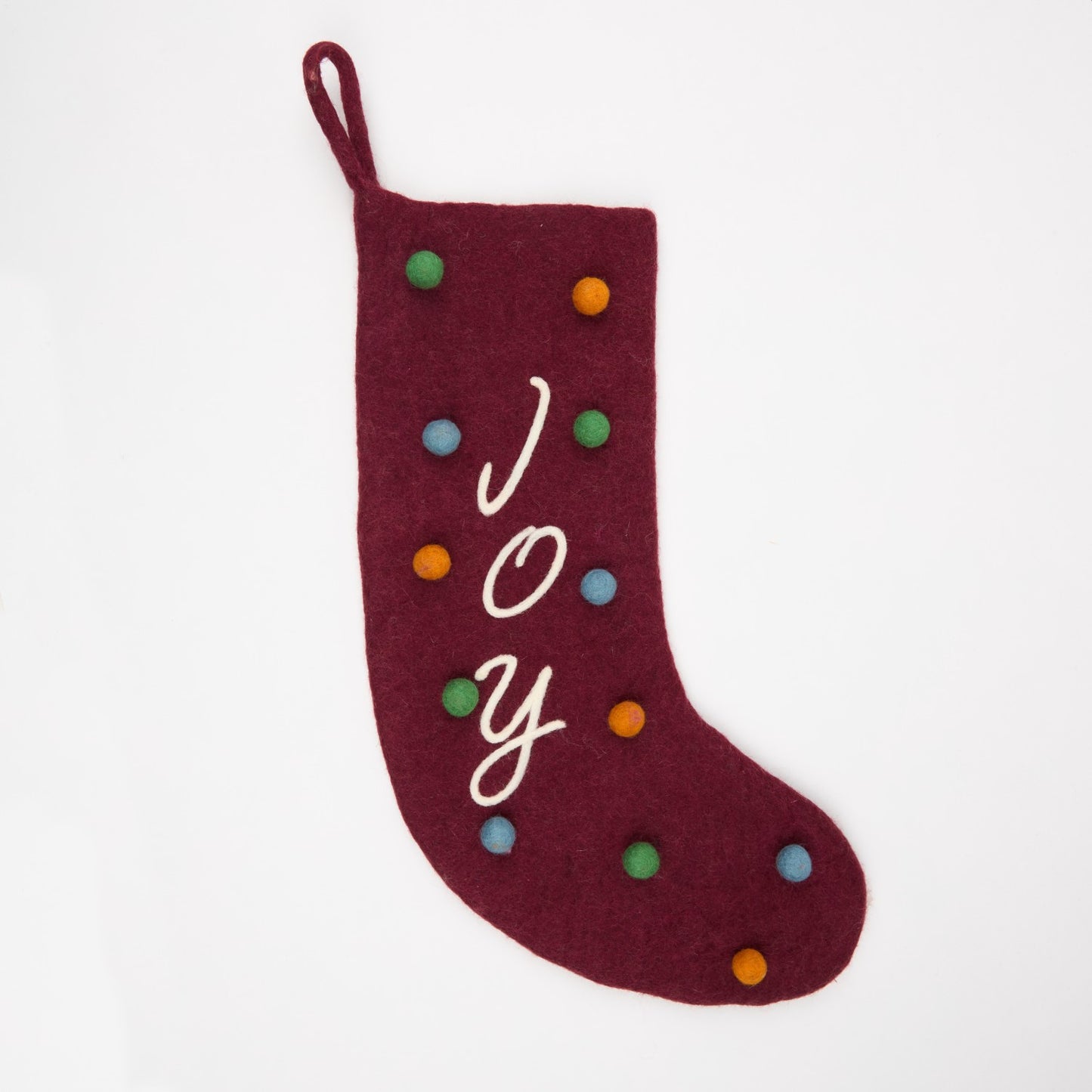 Joy Polka Dot Stocking