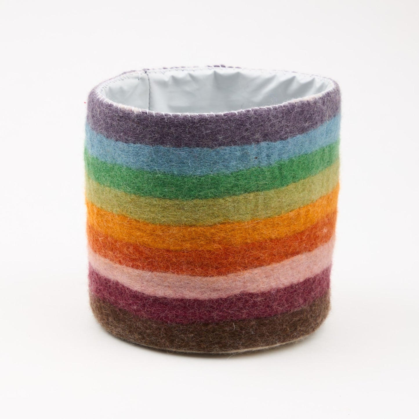 Striped Felt Planter