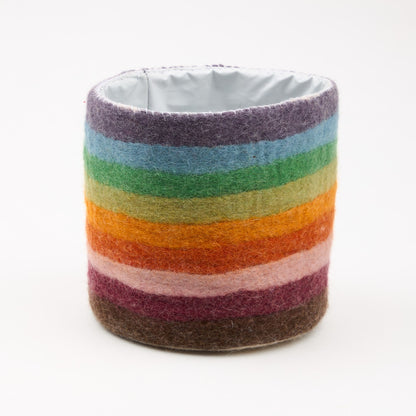 Striped Felt Planter