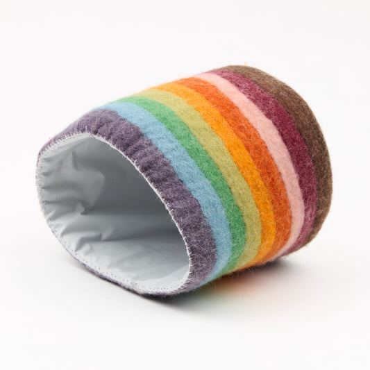 Striped Felt Planter