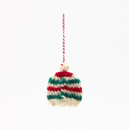 Fairisle Bobble Knit Hat Decoration