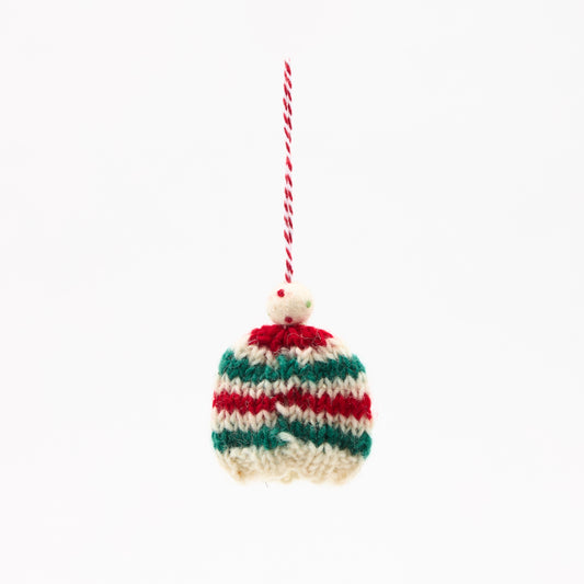 Fairisle Bobble Knit Hat Decoration
