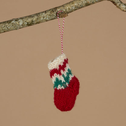 Fairisle Knit Sock Decoration