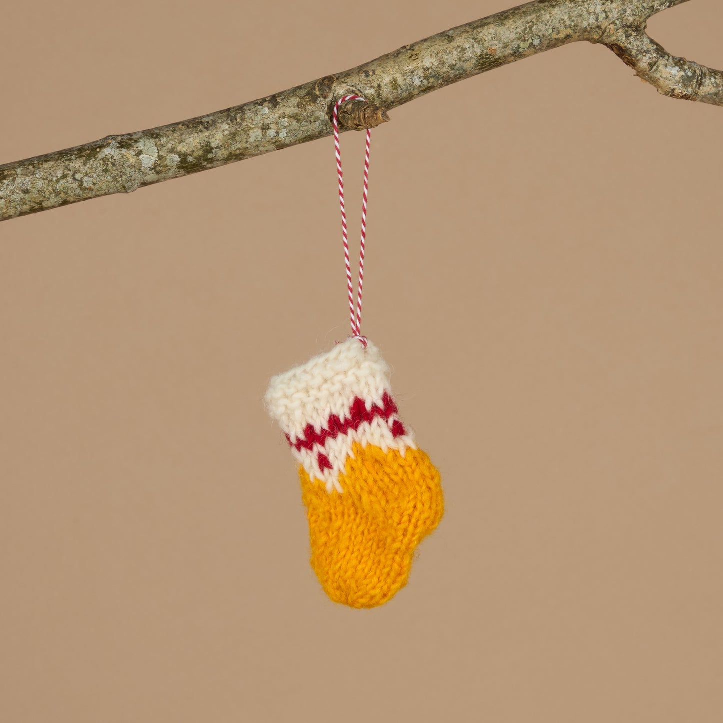 Fairisle Knit Sock Decoration