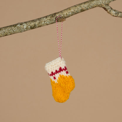 Fairisle Knit Sock Decoration